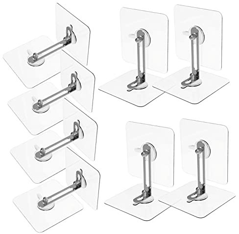 KOMBIUDA 8stücke Teiliges Selbstklebendes Metall Ohne Bohren Für Bücherregal Kommode Und Schrank rutschfeste Möbelbefestigung Zur Kippschutz Und Stabilitätsverbesserung