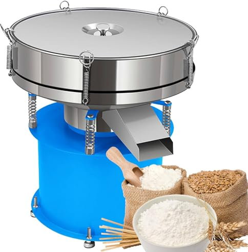 Automatic Sieve Shaker Vibrating Machine,180W Automatic Powder Sifter Machine, Screening Sifting Machine Powder Sieve Machine,50cm