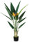 Wintem Pianta di Strelitzia Artificiale 120 cm con 12 Foglie e 2 Fiori, in Polietilene, per Decorare Ambienti