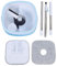 Spin Spin Mop y Cubo, Trapeador de Microfibra de y de Limpieza de Pisos de Cubo con Cabezales de Trapeadores Cuadrados Giratorios de 360 ​​Grados, para Madera, Baldosas,