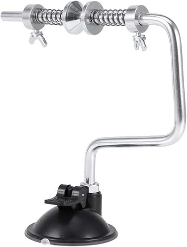 Risegun Schnurspulgerät Angelschnur mit Spulenzähler – Tragbare & Stabile Spooling-Station für Mono/Fluoro/Geflochtene Schnüre, Schnellspann-Saugnapf