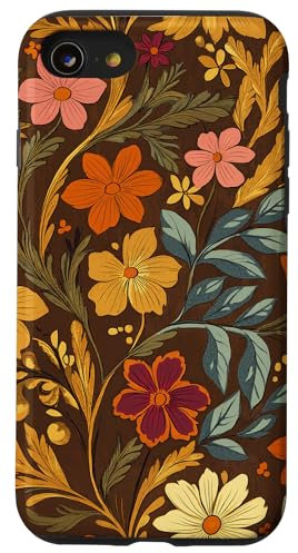 Dark Aesthetic Wildflower Design Hülle für iPhone SE (2020) / 7 / 8