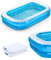 ArkCamp 103 X 69 X 20 Large Rectangular Inflatable Family Paddling Pool, Durable Outdoor and Indoor Splash Pool for Kids and Adults, Backyard Water Play, Garden Party and Summer Fun