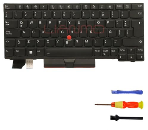Tastiera di ricambio compatibile con Lenovo ThinkPad X13 Gen1/L13 Gen2/L13 Yoga Gen1/L13 Yoga Gen2/S2 5th S2 Gen6 Con retroilluminazione (Spagna latina, retroilluminato)