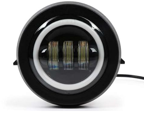 Borrozzino Moto Scheinwerfer vorne Iron LED 6000K rund kompatibel mit Vespa PK 50 125 S XL EVOK 246410105 3 Linsen