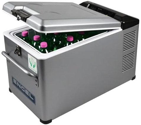 ENGEL Kompressorkühlbox MT35F-S, 32 l, 36,4 x 64,7 x 40,8 cm, silbermetallic, Digitaldisplay