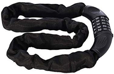 Oxford Unisex Adult Combi Chain6 0.9m X 6mm - Round - Black, 0.9m x 6mm