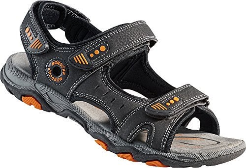 NORDCAP Trekkingsandale, luftige Wandersandale für Damen und Herren, Outdoor-Sandalen mit Klettverschluss & Profilsohle in Mehreren Farben, Gr. 37-46