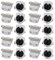 sourcing map 20Stk. T5 Leuchtstoff Lampen Halter G5 Basis Einzelkopf Grabstein Lampenfassung AC 500V 2A für LED Leuchtstoffröhre