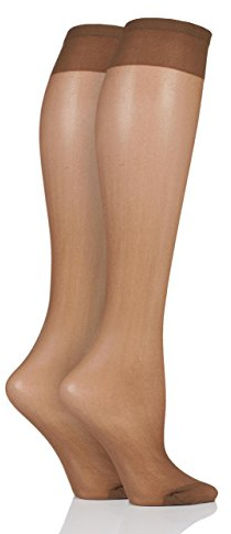 Pendeza Women KH TONE Tone 10, 20, 30, 40 and 50 Knee Highs For Darker Skin Tones 15 Denier Pack of 1 Tone