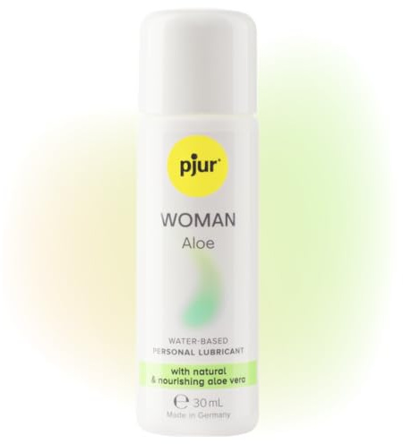 pjur WOMAN Aloe - Gleitgel mit Aloe Vera auf Wasserbasis - für die sensible Haut der Frau - mehr Spaß und Pflege beim Sex (30ml)