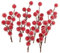 Yetaha 10Pcs Christmas Artificial Holly Berries (Red Frosted Fruits on the Branch) for Christmas Wreath Decoration Supplies Christmas Tree Decoration，Valentines, Wedding, Holiday Home Decor, 10.5CM