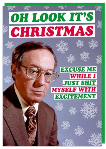 Dean Morris Cards Rude Christmas Card - Funny Christmas Card for Him - Male Christmas Cards - Banter - Oh look it's Christmas