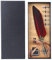 Hztyyier Schreibfeder Set, Schreibfeder Kalligraphie Feder Dip Pen mit 5 Ersatzspitzen in Geschenkbox(rot)
