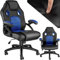 TecTake® Chaise Gaming Chaise de Bureau Fauteuil de Bureau Fauteuil pivotant Design 360°, Siege Ergonomique, Fauteuil avec Accoudoirs, Rembourrage épais, Roulette, Hauteur réglable, Teletravail