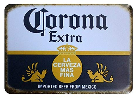 HISIMPLE Bier-Metallschild Vintage Blechschild Wanddekoration Bar Pub Club Man Cave Dekorative Eiskalte Getränke Poster Teller 20 x 30 cm (Bier2)