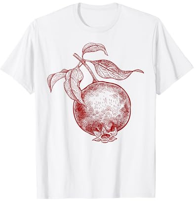 Granatapfel Obst Retro Vintage Grafik - Granatapfel T-Shirt
