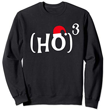 Funny Ho Cubed Christmas Math Sweatshirt