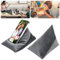 Lanfly Phone Stand for Most Mobile Phone Adjustable Soft Bean Bag Cushion Phone Holder Tablet Stand Phone E-Reader Holder for Bed Bubble Beads Fabrics Hands Free Cell Phone Stand for Desk (21x16 cm)