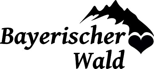 Stickerpalast 2X Auto Aufkleber BAYERISCHER Wald Berg/Gebirge Deutschland | 15 cm konturgeschnitten