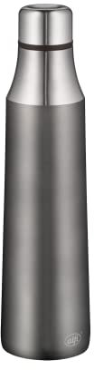 alfi Gourde City Bottle en acier inoxydable gris 700 ml, bouteille isotherme étanche à l'acide carbonique, 5527.234.070 Bouteille isotherme chaude 12 heures froide 24 heures sans BPA