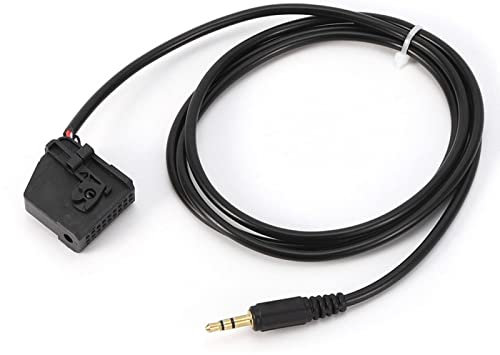 MP3-Anschlusskabel, 3,5 mm AUX-Eingangsadapterkabel MP3-Anschluss passend für Benz Mercedes CLK SL SLK W168 W202 W203 W208