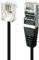 APM 570843 - Cable Adsl Rj11/Rj45 conectores macho a macho negro - 2 m de longitud - Cable suave y flexible para conectar a una caja o módem ADSL