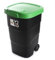 rg-vertrieb Universaltonne Gartentonne Mülltonne Müllbehälter Mülleimer Abfalltonne (110L Grün)