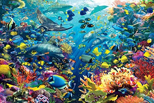 Amdieu Puzzle 500 Teile Geschenk Unterwasserwelt Puzzle Entspannendes Puzzle
