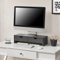 [en.casa] Monitorständer Mänttä mit 2 Schubladen Monitorerhöhung 50x18x13cm Bildschirmerhöhung für Laptop Computer Notebook Dunkelgrau