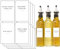 Ezebesta 20 Pieces Oil Vinegar Soy Sauce Dispenser Bottle Labels Waterproof & Oil-Proof Stickers for Cooking and Kitchen Organization