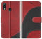 BoxTii Coque pour Huawei Y6 2019 / Honor 8A, Portefeuille Etui en Cuir PU, Magnétique Protection Housse Coque pour Huawei Y6 2019 / Honor 8A, Rouge
