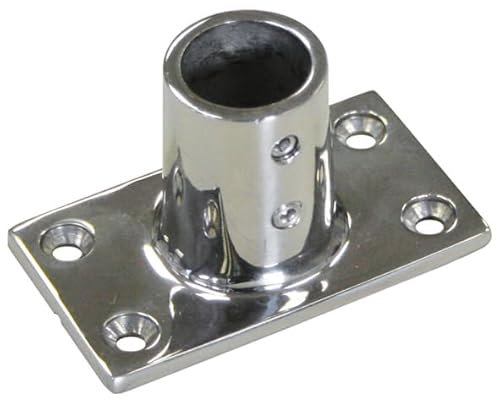 Relingfuß 90° Winkel für Rundrohr Ø 25 mm Edelstahl V4A 1 Stück A4 AISI 316 Boot Reling AISI316 Bimini