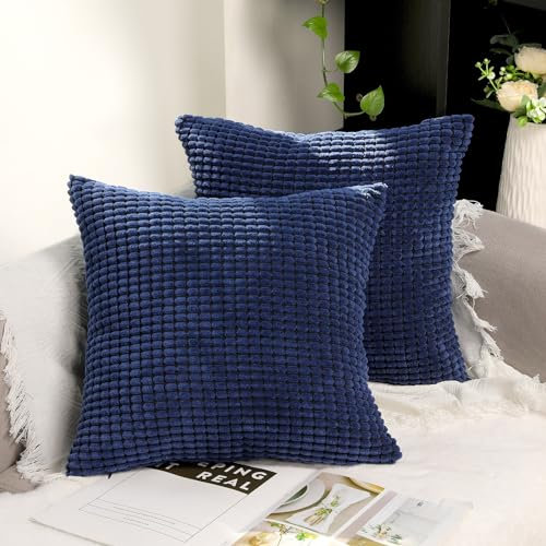 TAN.TOMI Kissenbezug 40x40, Kissenbezüge Kord Uni 2er Set, Kissenhülle Pillow Cover für Zierkissen Dekokissen Sofakissen Couchkissen in vielen Farben.