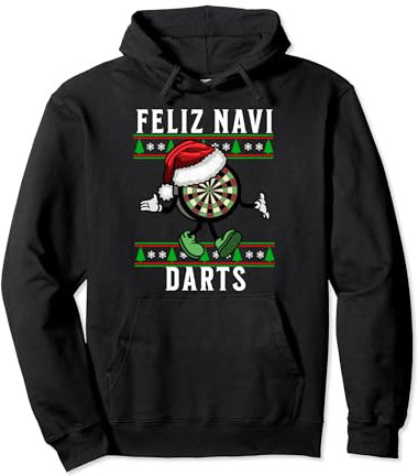 Feliz Navi Darts Lustiges Weihnachts-Dartboard Xmas Dartspiel Pullover Hoodie