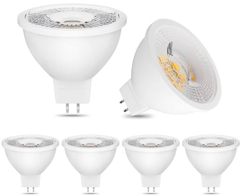 BVCL MR16 GU5.3 LED Lampen, 220-240V 5W 500LM Dimmbar MR16 Spot LED Glühbirne, 6pcs (Color : Warm White 3000K)