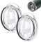 WKRTDY Lot de 2 couvercles étroits en plastique transparent résistants aux déversements pour verres de 20 oz - Couvercle en plastique durable et transparent, Pièces de remplacement faciles à installer