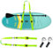 Paddle Board Tragegurt Set, Verstellbarer Nylon SUP Tragegurt mit 2 Abnehmbare Universal SUP Flossen Schnalle, Paddelgurt mit Gepolsterter Schulterschlinge für Paddleboards, Surfbretter, Longboards,