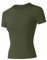 IECCP Sport Tshirt Damen Fitness Sportshirt Gym Shirt Wandershirt Atmungsaktiv Laufshirt Kurzarm T-Shirt Yoga Running T-Shirt Rundhals-T-Shirt Armeegrün M