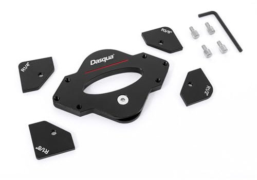 Dasqua Eckradiusvorrichtungs- und Schablonen-Set für Oberfräsen, abgerundete Ecken, Bit für Holzbearbeitung, Oberfräsenradius-Schablonen-Kits, Aluminiumlegierung für Holzbearbeitung