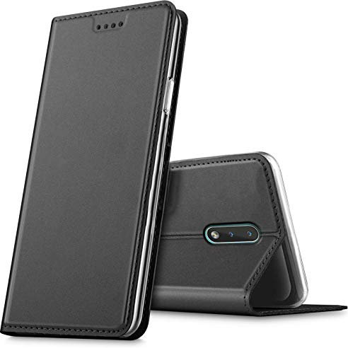 CoolGadget Handyhülle für Nokia 2.3 Klappbar mit Kartenfach Schwarz