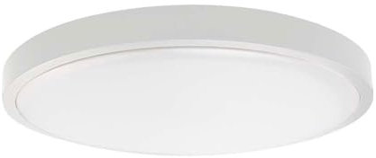 V-TAC Deckenlampe Badezimmerleuchte Wohnzimmerlampe Deckenleuchte Flurlampe rund, Kunststoff weiß IP44, 1x LED 18W 1830Lm 4000K neutralweiß, D 25 cm