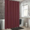 AEKDCL Rideau Douche Anti Moisissure en PEVA 240x200cm/94x79in(WxH) Vin rouge Rideau de Douche Tissu Polyester Imperméable Lavable en Machine pour Baigoire Angle Salle de Bain avec 12 Crochets