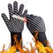 HandLove Gants de barbecue, 1472°F Gants de Barbecue en aramide Résistants à la Chaleur, Gants de Four Antidérapants en Silicone Gants de Cuisine Longs pour Barbecue, Cuisine, Cuisson, Résistant aux