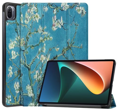 BAIDIYU Cover Compatibile con Samsung Galaxy Tab 10 Ultra, Custodia Protettiva Ultra Leggera con Funzione Sleep/Wake Automatica, Custodia Tablet.(Fiore di albicocca)