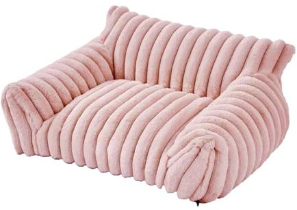 Sharplace Haustier-Couchbett, Katzensofa, modisch, weich für Katzen und Hunde, rutschfest, tragbar, bequem, Hundebett, Katzenbetten für Hauskatzen, für Kätzchen, Rosa