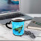 AELKSP Tasses Magique Mugs Change De Couleur en Fonction De La Température du Liquide,Mug Cadeau Original Tasse pour 330ml,Aquarelle représentant une grande tortue de mer