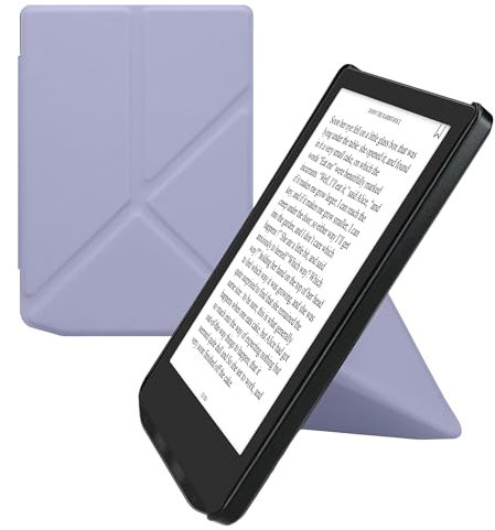 kwmobile Étui Compatible avec Pocketbook Verse/Pro/Color/Vivlio Light/Light HD Coque - Étui à Rabat magnétique Tablette eReader Similicuir - Lavande