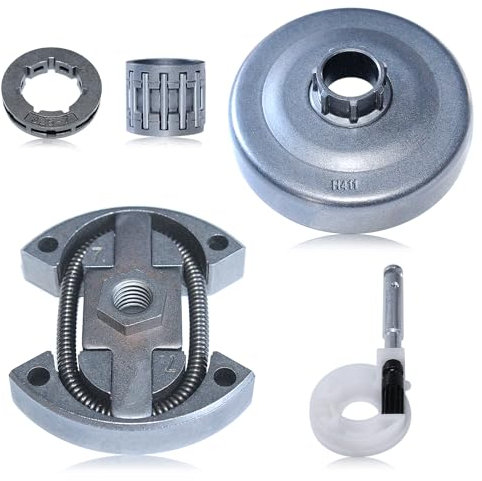 Haishine Tamburo Frizione Kit per Husqvarna 55 51 50 154 254, Con disco principale, pignone 325-7, pompa olio, rullo aghi, cuscinetto a rullini di ricambio OEM 503088702