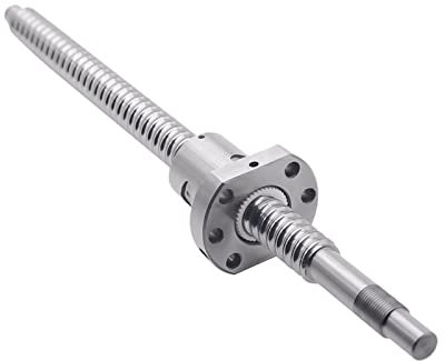 WEIHJPR Vite a ricircolo di sfere SFU1605 200 300 350 400 450 500 600 800 1000mm Vite a ricircolo di sfere C7 1605 Flangia dado a ricircolo di sfere singolo BK/BF12 RM1605 Lavorazione di estremità CNC